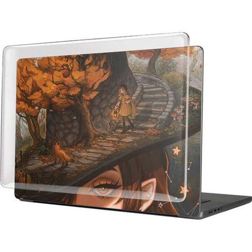 Halloween Pumpkin Witch with Fox by Ivy Dolamore MacBook Cases